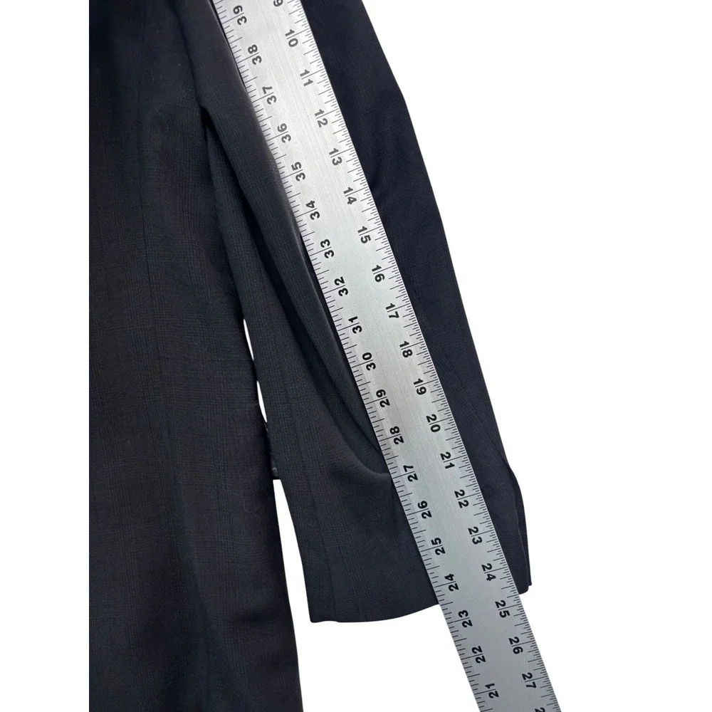 vtg Gianfranco Ruffini Italy 38R 39R 32x30 Double Breasted 2pc Suit Charcoal